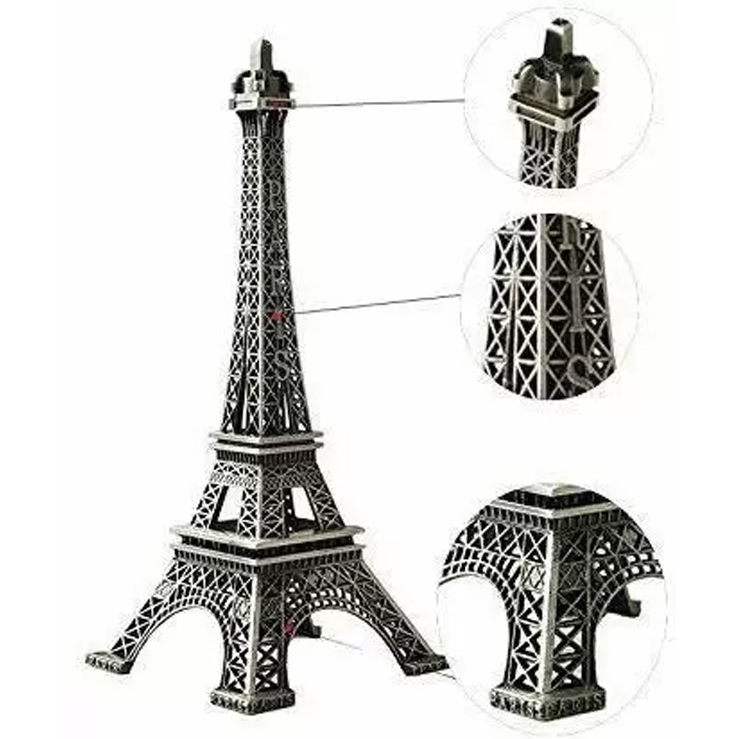 4733 Antique Finish 3D Metal Paris Eiffel Tower Metal Craft Famous Landmark Building Metal Statue, Cabinet, Office, Gifts Decorative Showpiece. DeoDap 4733 Antique Finish 3D Metal Paris Eiffel Tower Metal Craft Famous Landmark Building Metal Statue, Cabinet, Office, Gifts Decorative Showpiece. DeoDap